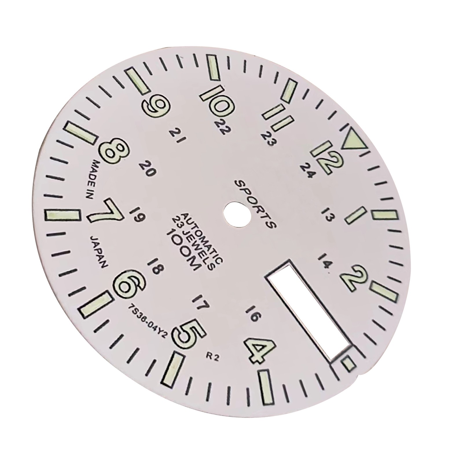 Green Luminous Dial Copper C3 For NH36A Automatic Mechanical Watch Movement