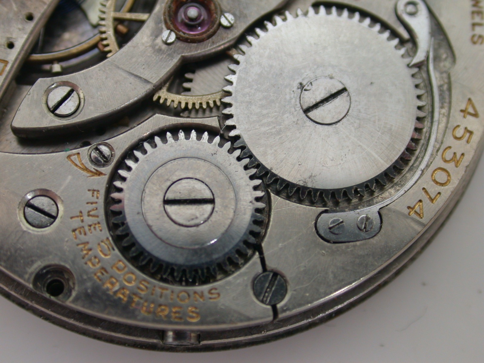 GRUEN VERITHIN, 17 JEWEL, SERIAL # 453074, 17 LIGNE MOVEMENT – 35MR22