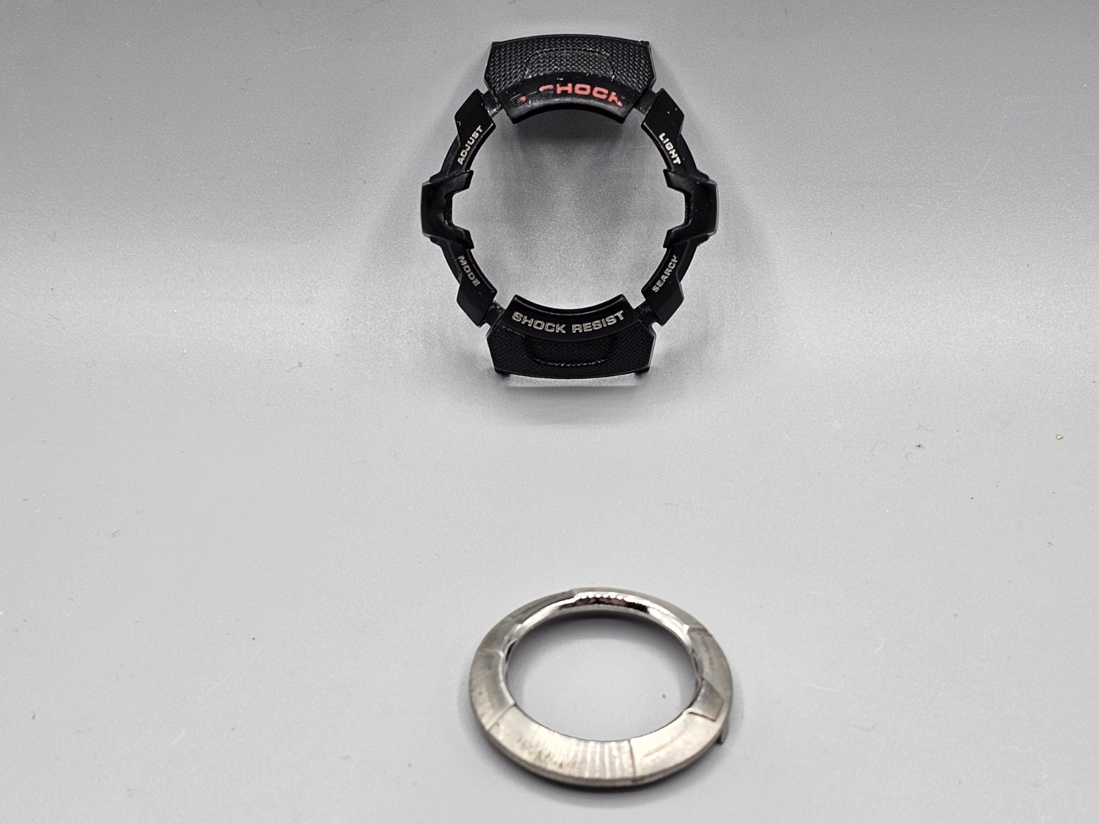 Genuine Casio G-Shock GW 1500 1501 Black Resin Watch Bezel & Metal Insert Pieces