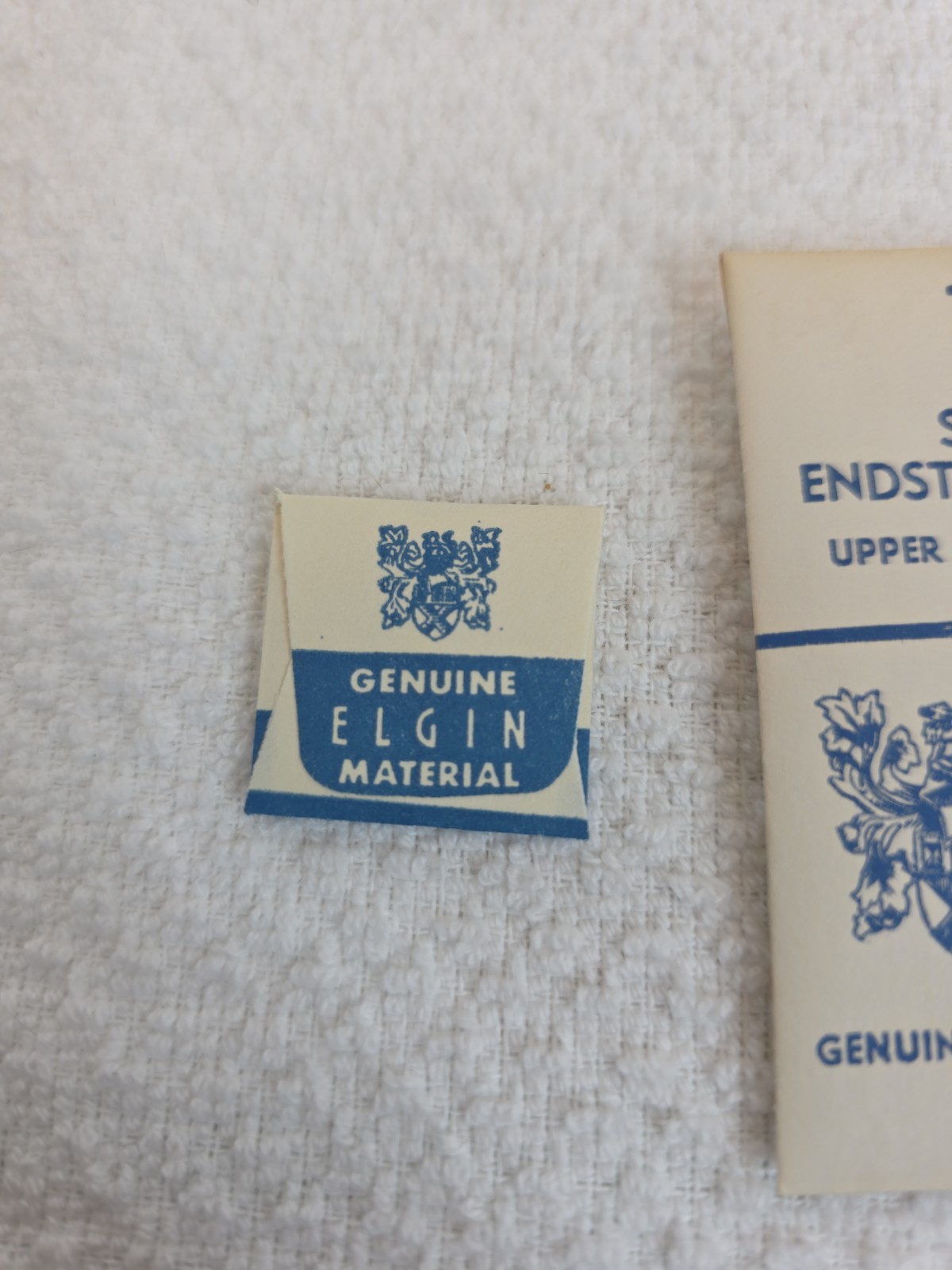 Genuine Elgin 3 Screw, Endstone Clamp Upper & Lower Escape #711 NOS