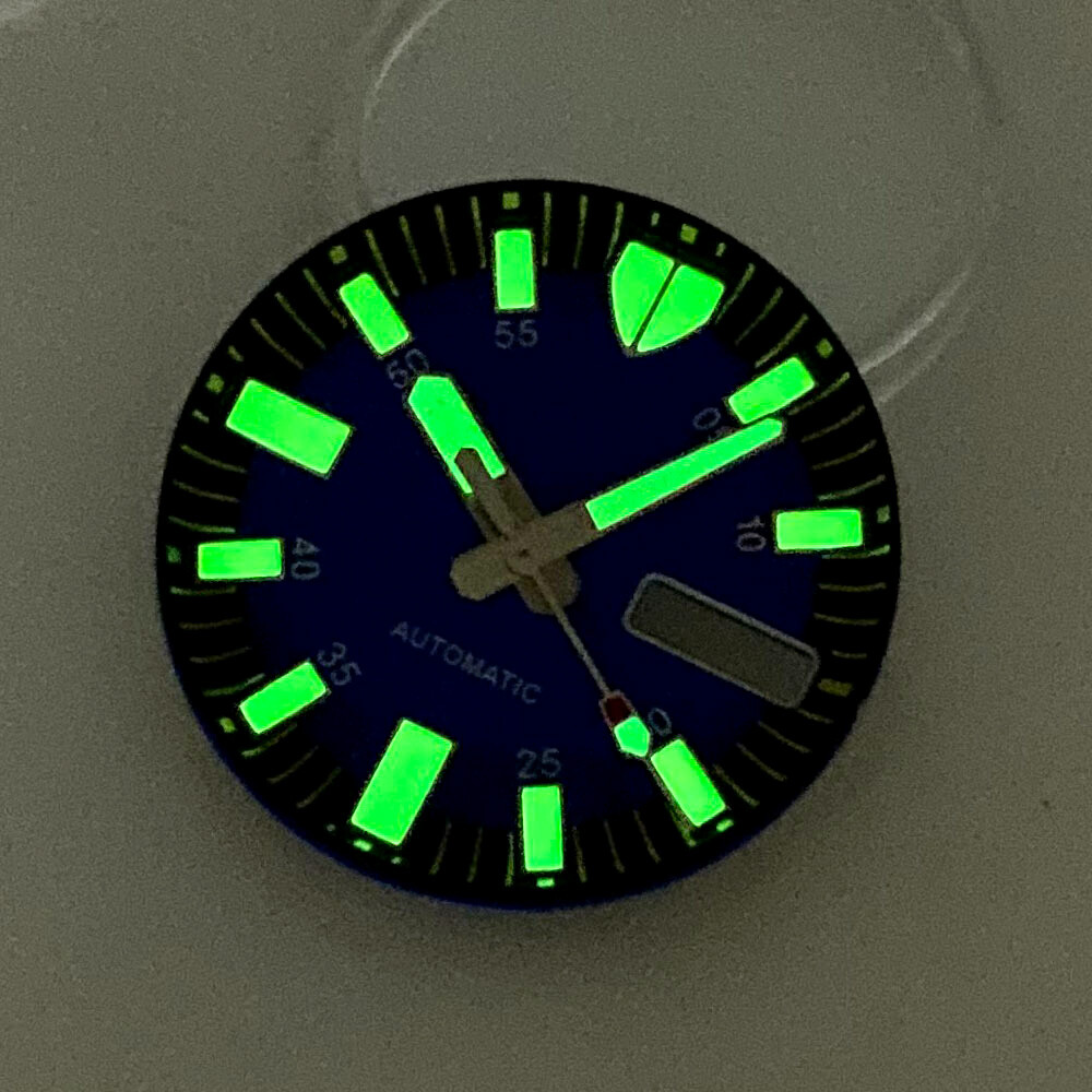 29mm Tandorio Blue Orange Red Yellow Dial Chapter ring Fit Japan NH36A movement