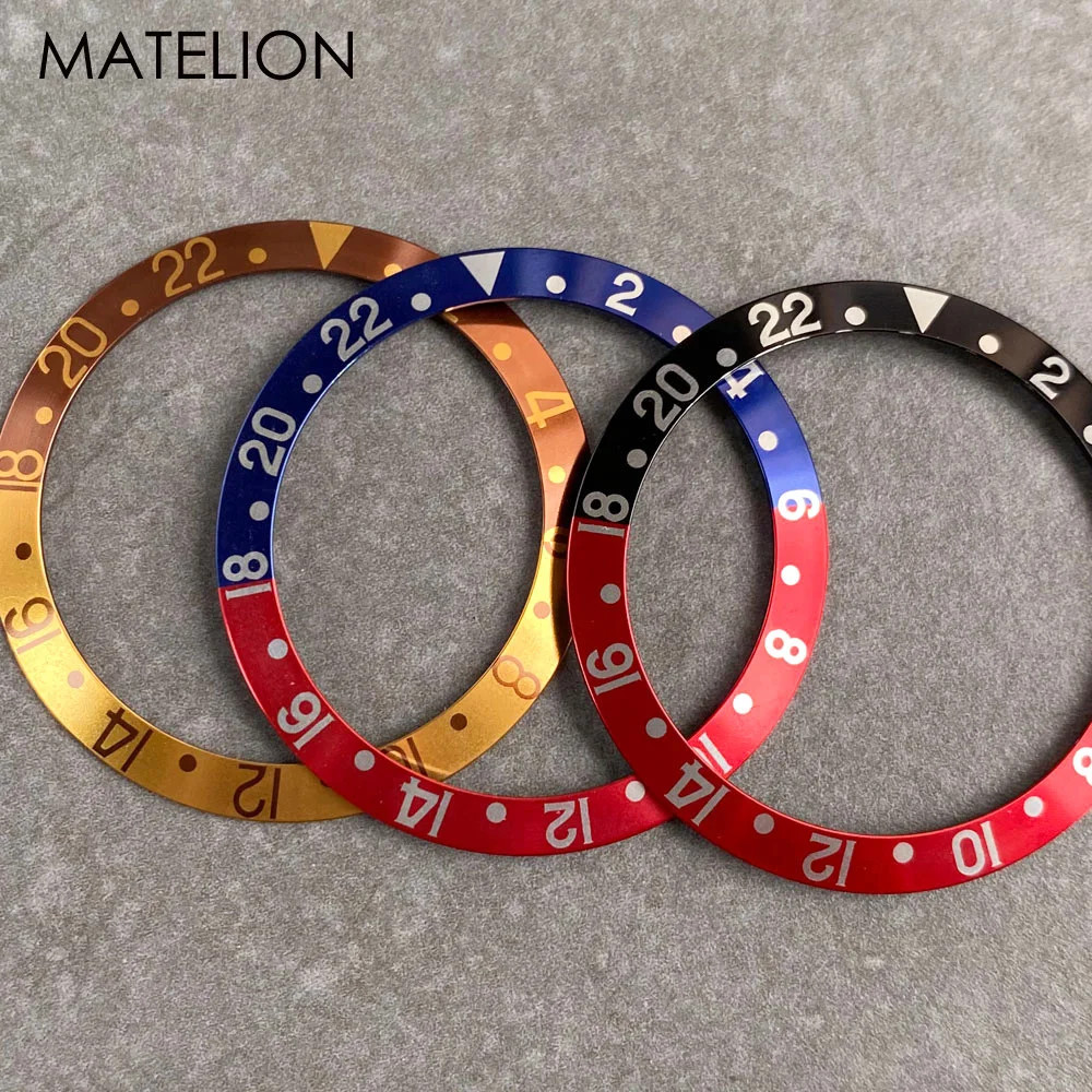 Ceramic Aluminum Watch Bezel Insert Sloping Watch Ring Diver Accessories for