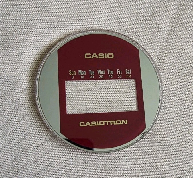 Vintage Casio Casiotron R12 Watch Glass NOS