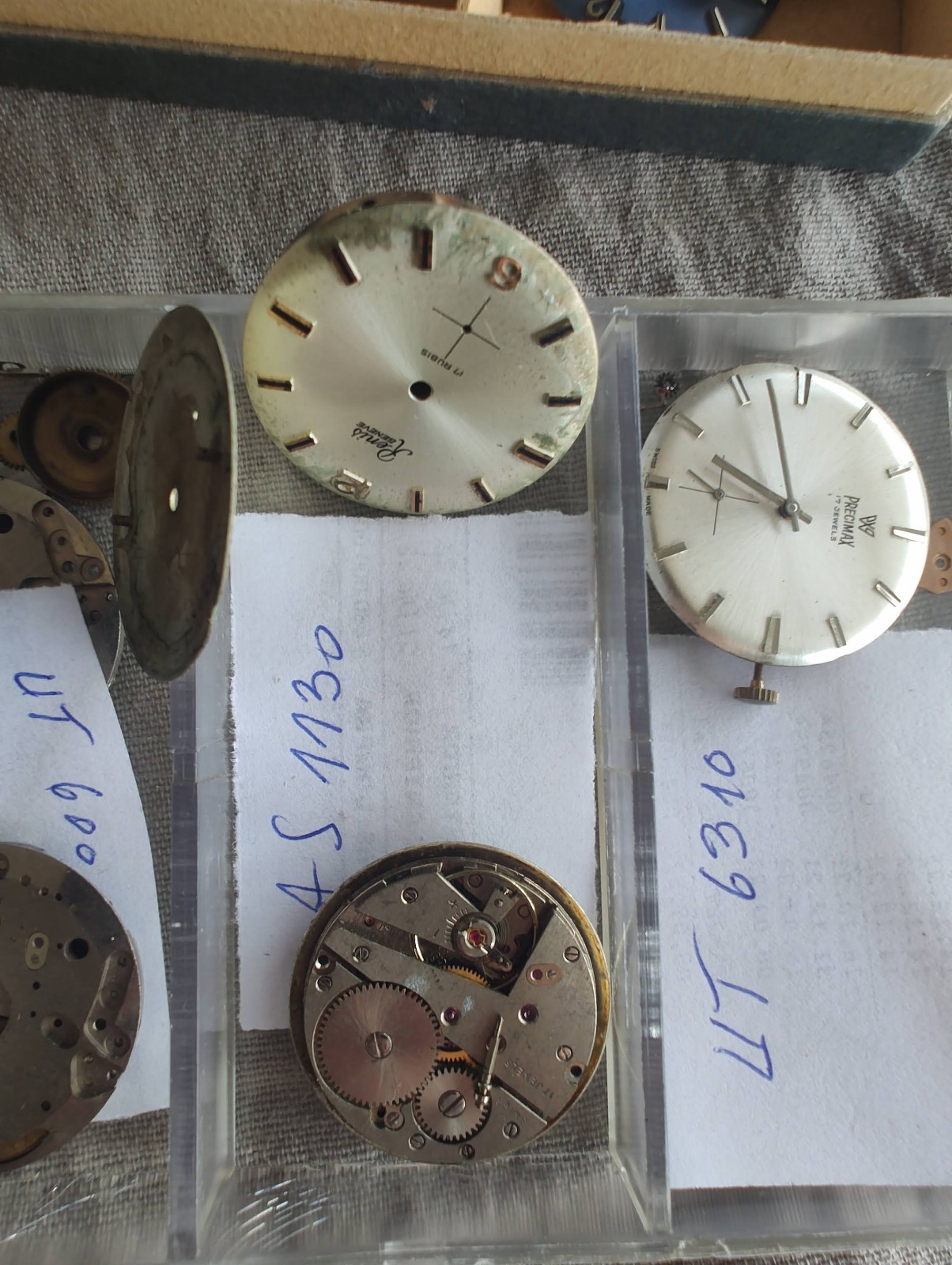 Watch Repair Lot 11 Movements Unitas UT 6310 AS 1130 Swiss Parts