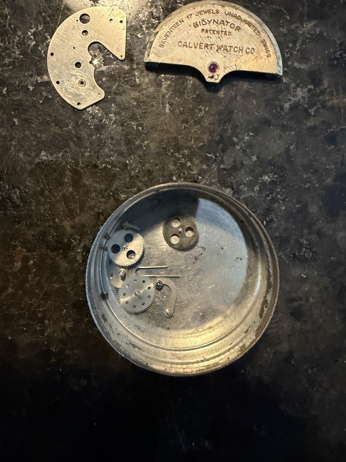 Vintage Watch Parts And Tins Lot