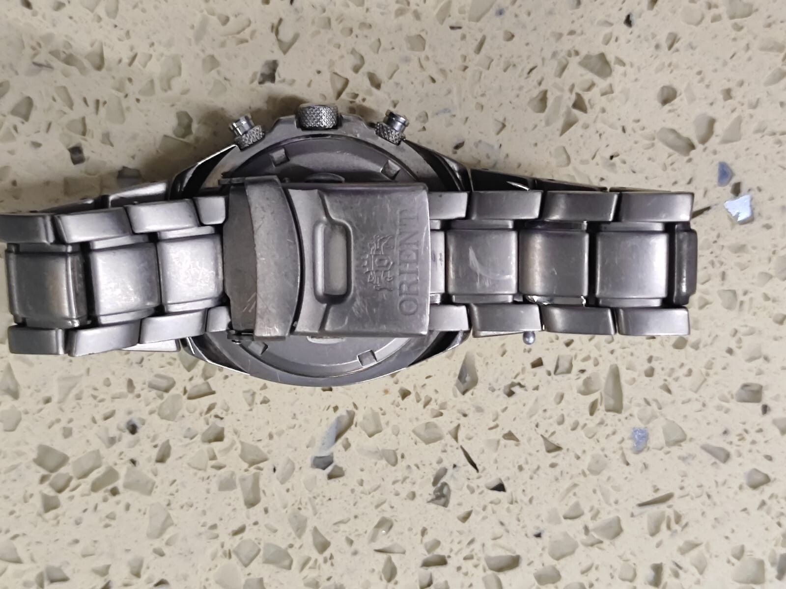 Orient Orient TD08-C TITANIUM Chronograph 100m Diver Working Used