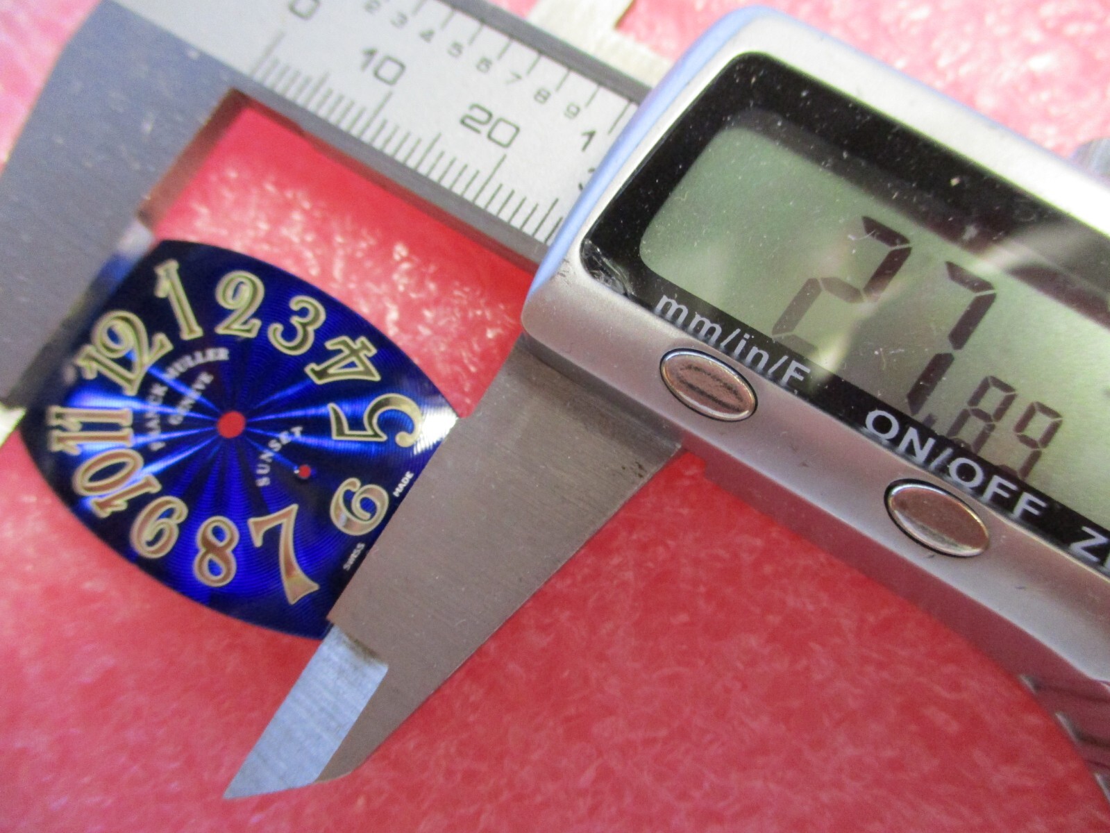 FRANCK MULLER Geneve SUNSET Blue Tonneau Dial Approximately 23.1 mm x 27.9 mm