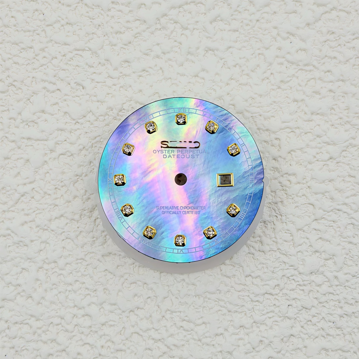 25mm Pearl Diamond Watch Dial No Luminous For Nh05 Movement Watch Accessories