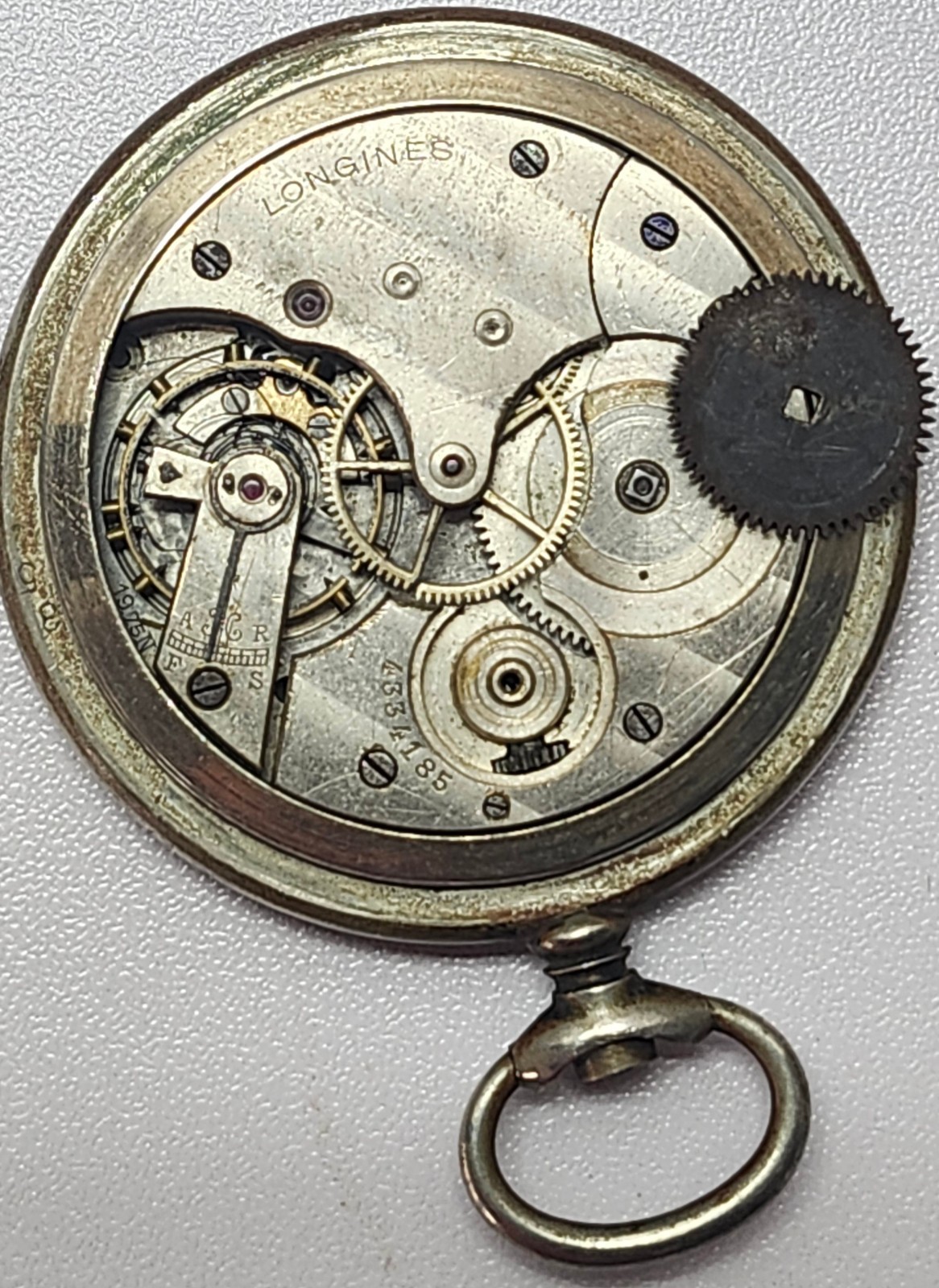 Longines Pocket Watch 19.75N Movement 3-Star Dial – For Parts/Repair