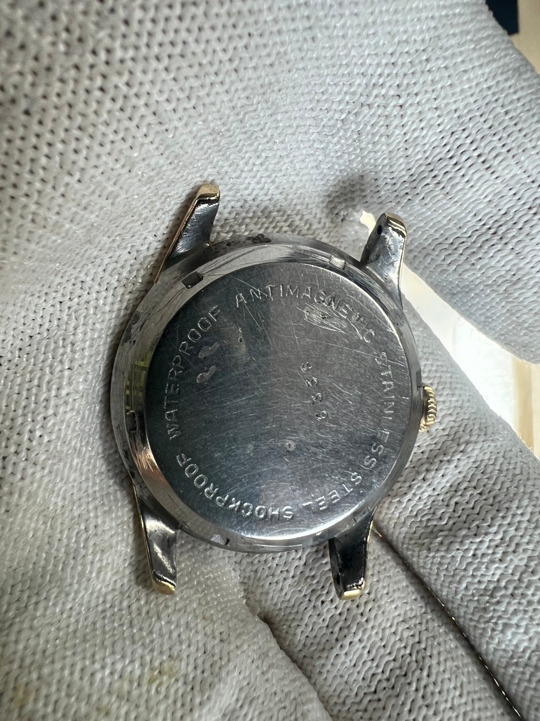 92. Mido Multifort Deluxe 35.5mm running gold cap sell as part cal 1200 C