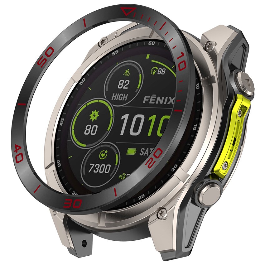 Watch Bezel Ring Stainless Steel for Garmin Fenix 8 AMOLED Color /SOLAR Edition