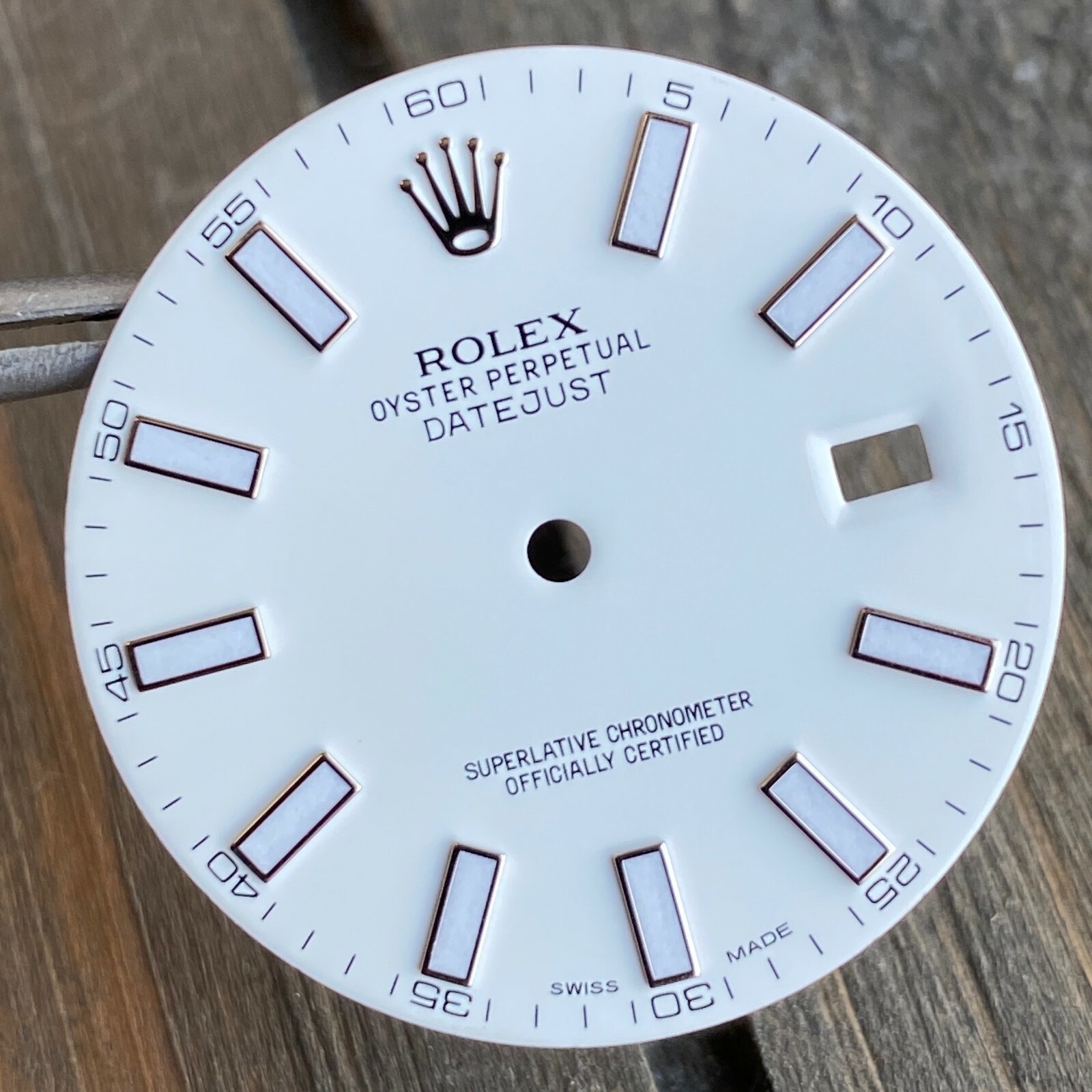White Index Luminous Dial 41mm for Rolex Datejust II 41mm Steel 116334 116300
