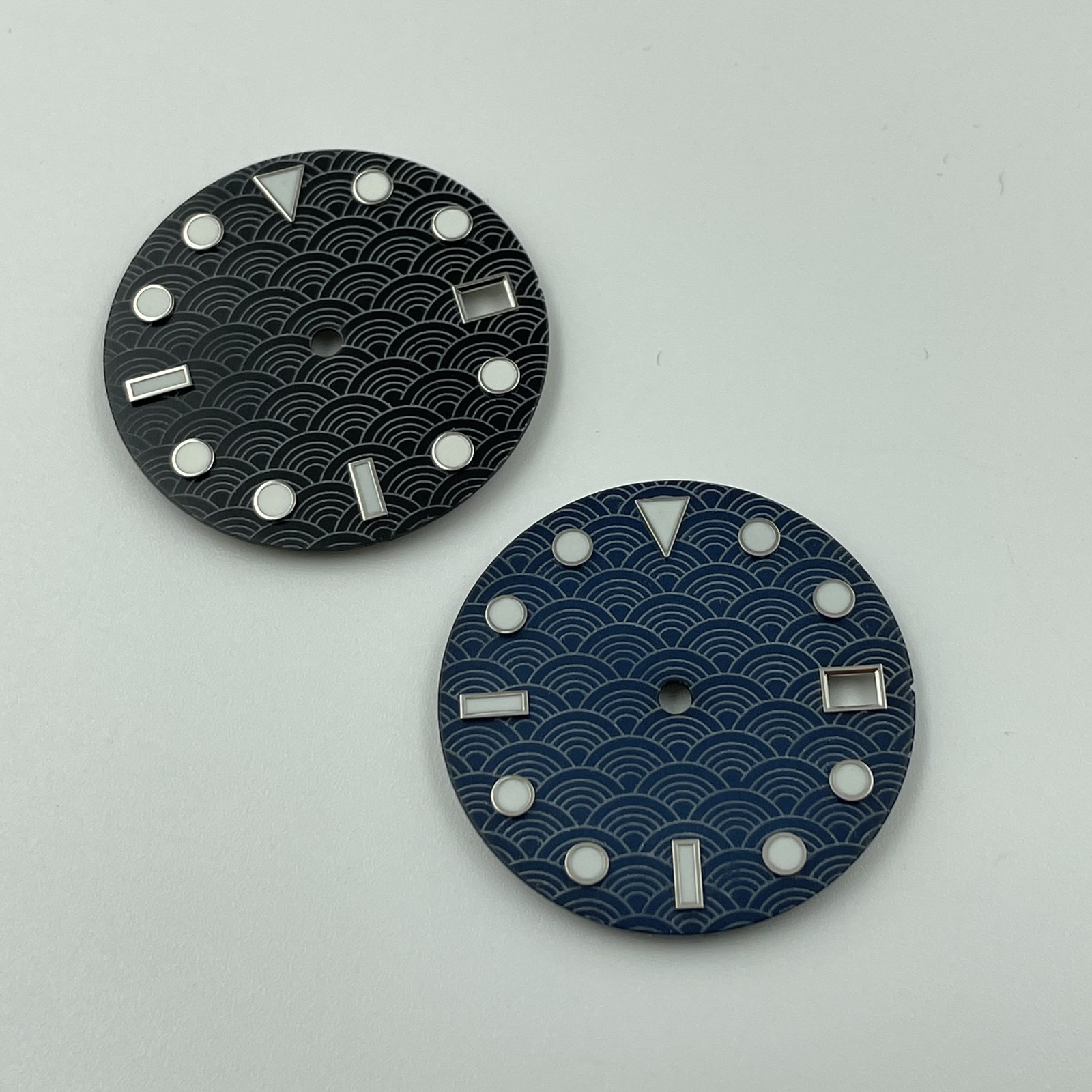 NH35 Fish Scale Dial 28.5mm Green Luminous for NH35/36 Movement Watch Accessorie
