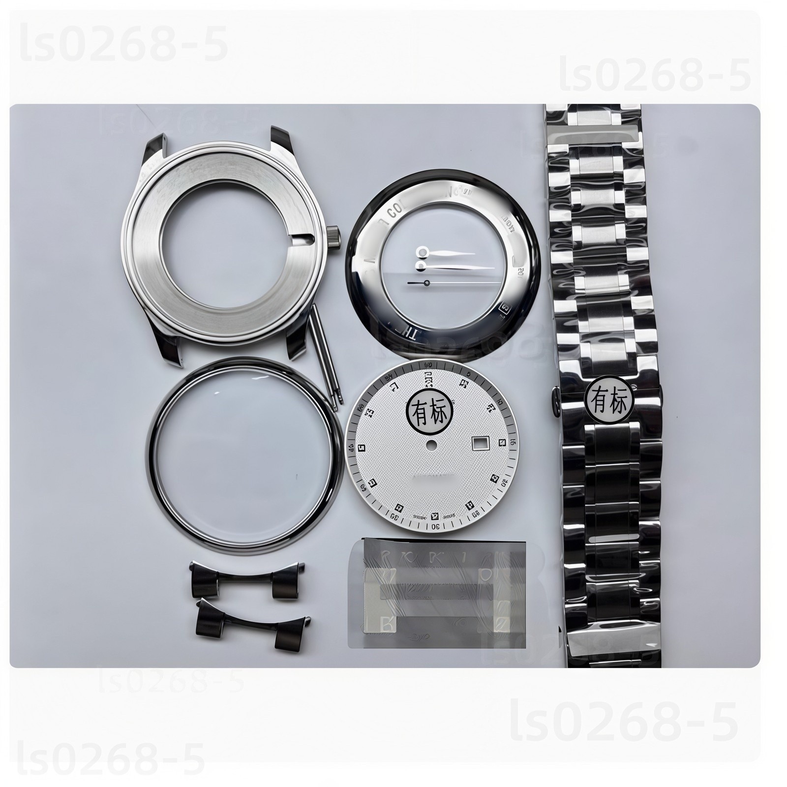 Watch Accessory Sapphire Glass Watch Case Set 42mm for 2892 SW300 Movement