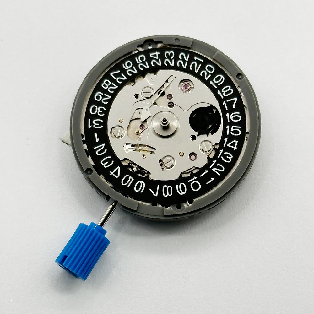 Japan Genuine NH35 Movement Crown at 3.0/3.8 O’clock White/Black Datewheel 24 D