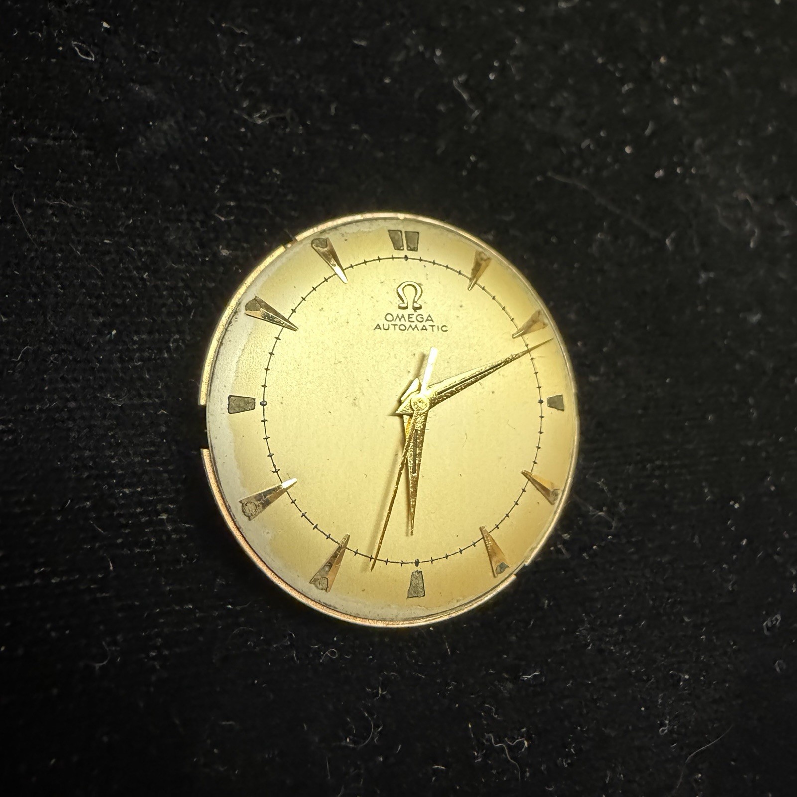 Vintage Omega 1950s Automatic Wristwatch Movement 17j 351 Swiss Parts Or Repair