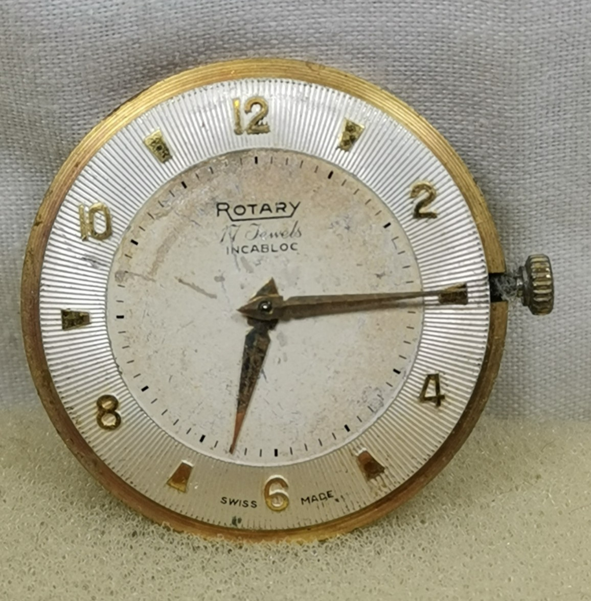 Rotary 17J. Cal A55/ (ETA 2370) Swiss Watch Movement Repair/Parts