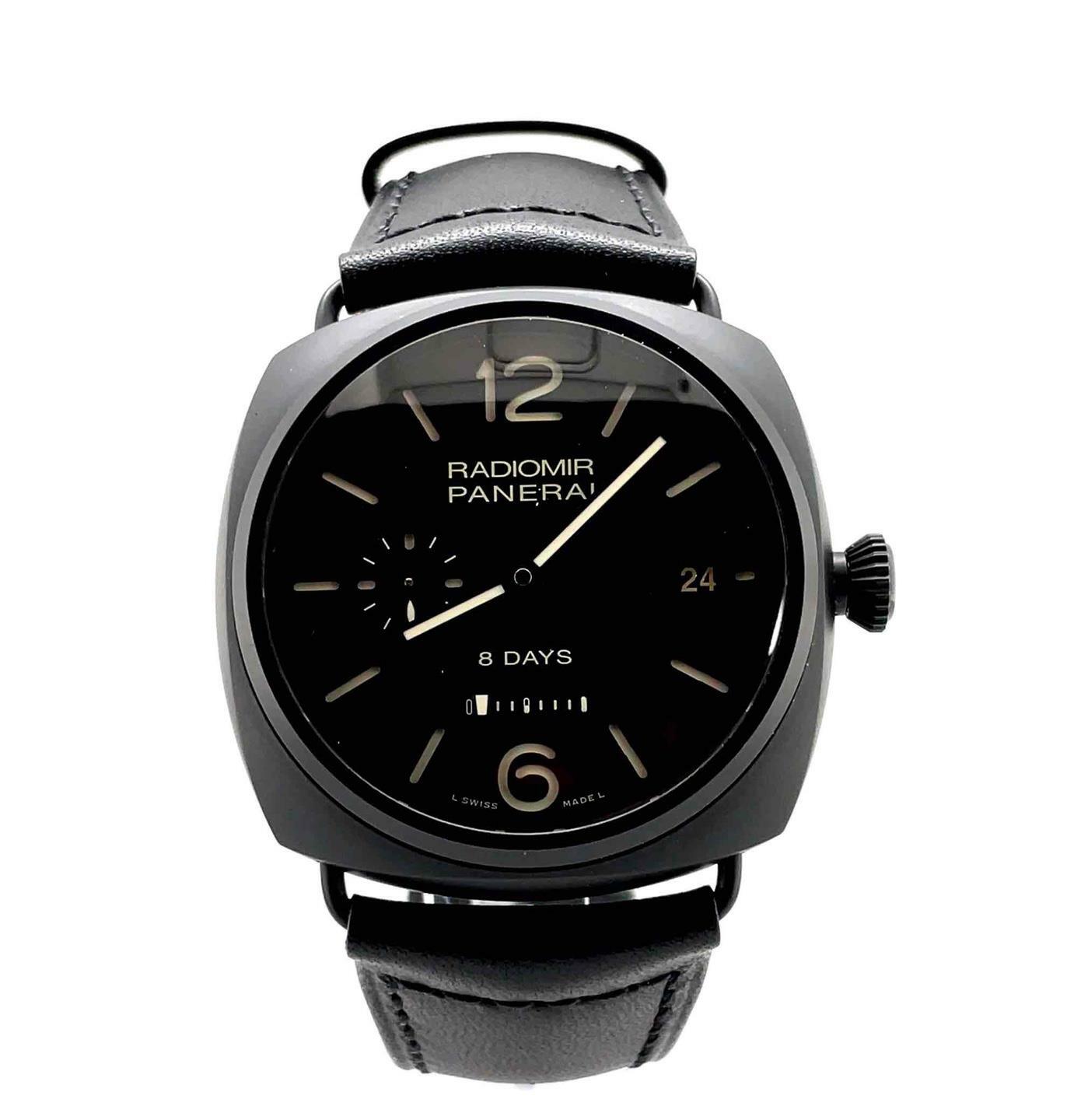 Panerai Radiomir 45 mm 8 Days Black Ceramica Men’s Watch PAM00384