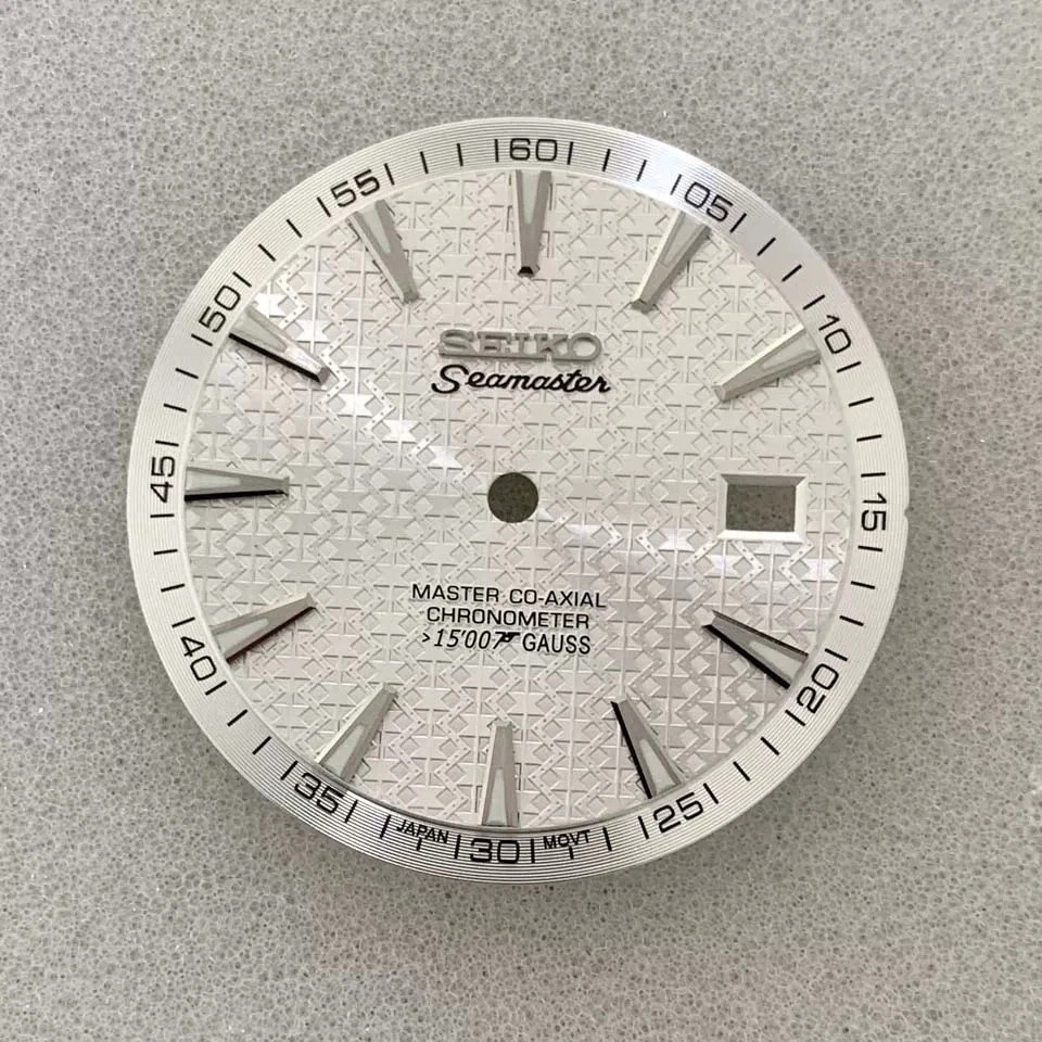 33.5mm Watch Dial Green Luminous Dial Watch Accessories for NH35/NH36 Movement