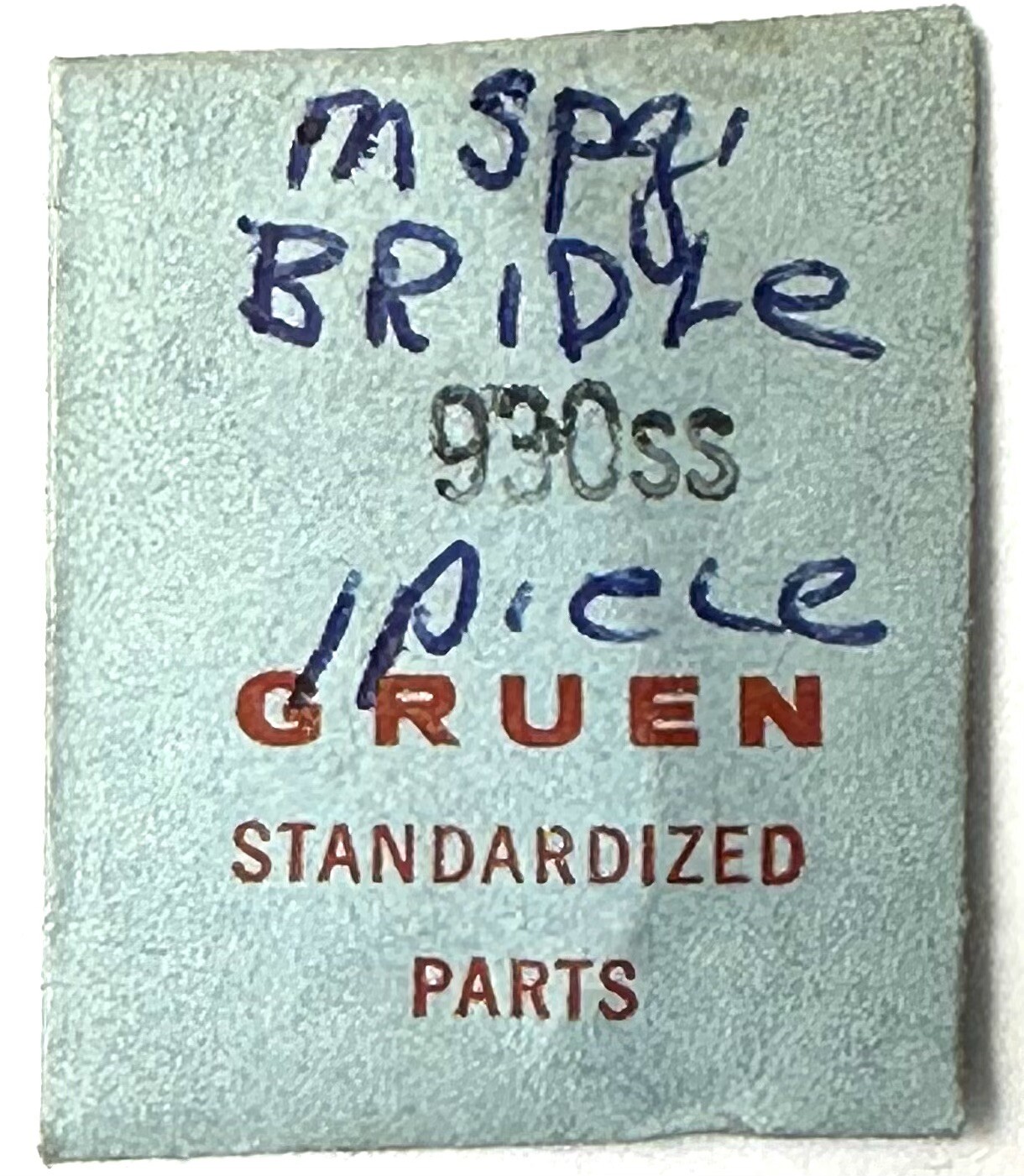 Gruen #45 EB775 CAL930SS Bridle Main Spring FACTORY Watch REPAIR Part WP3