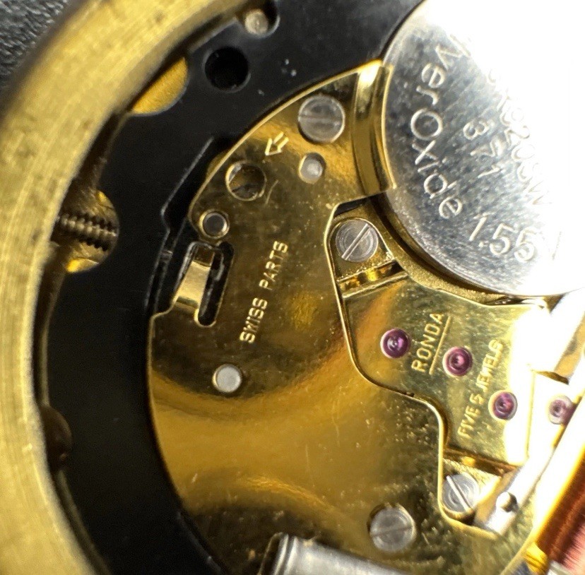 Lucien Picard Watch Dial and Movement – Ronda 5j Swiss Quartz – Running