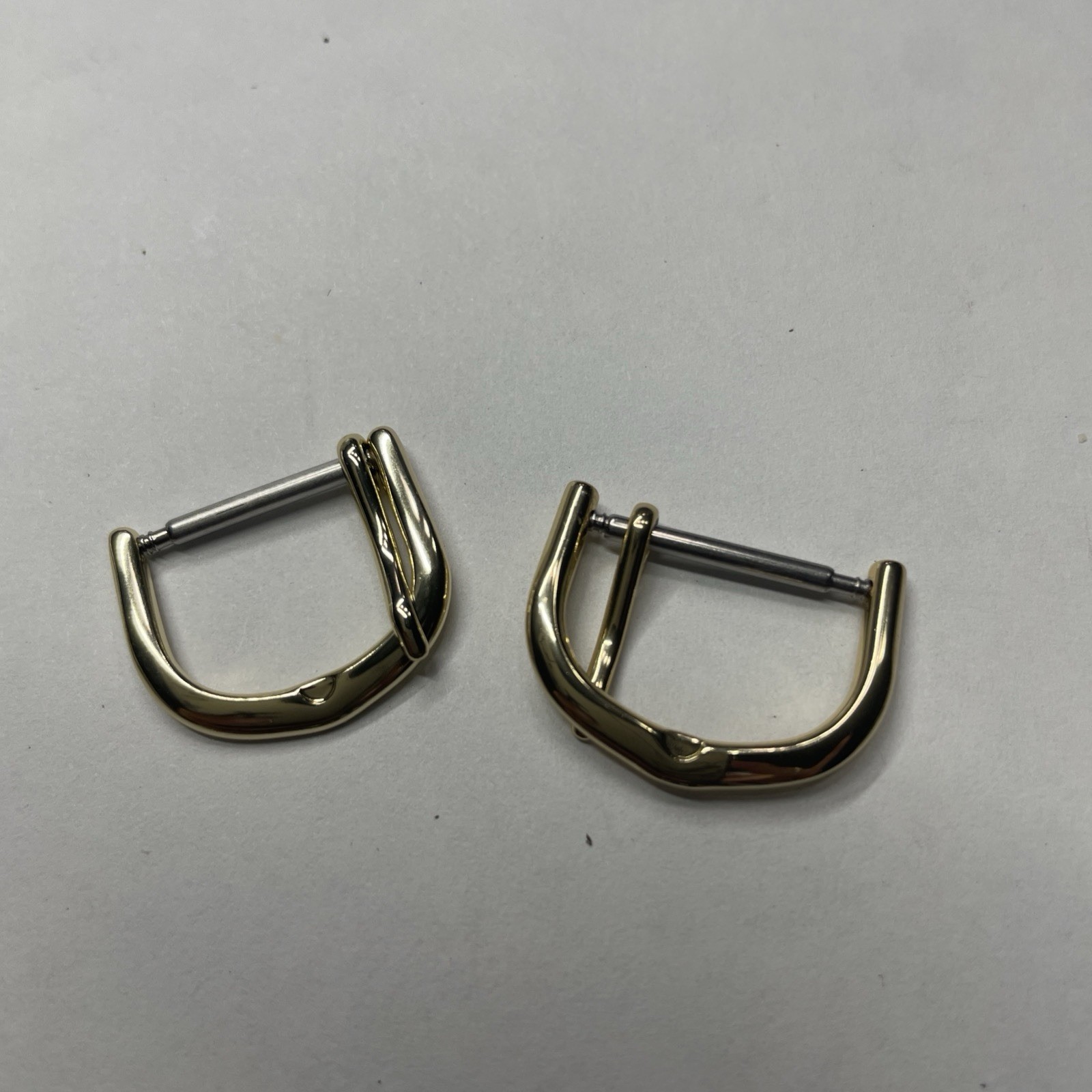Rounded shape vintage gold and silver watch band buckle 8-20mm
