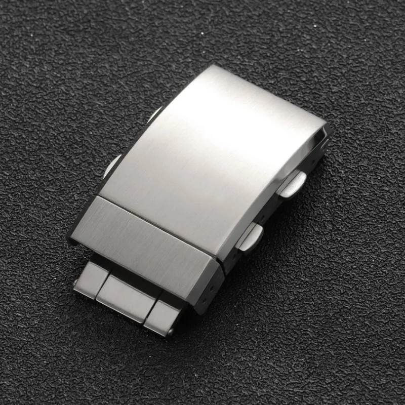 Watch Buckle Clasp Stainless Steel 316L Double Lock 14mm 16mm 18mm 20mm 22mm
