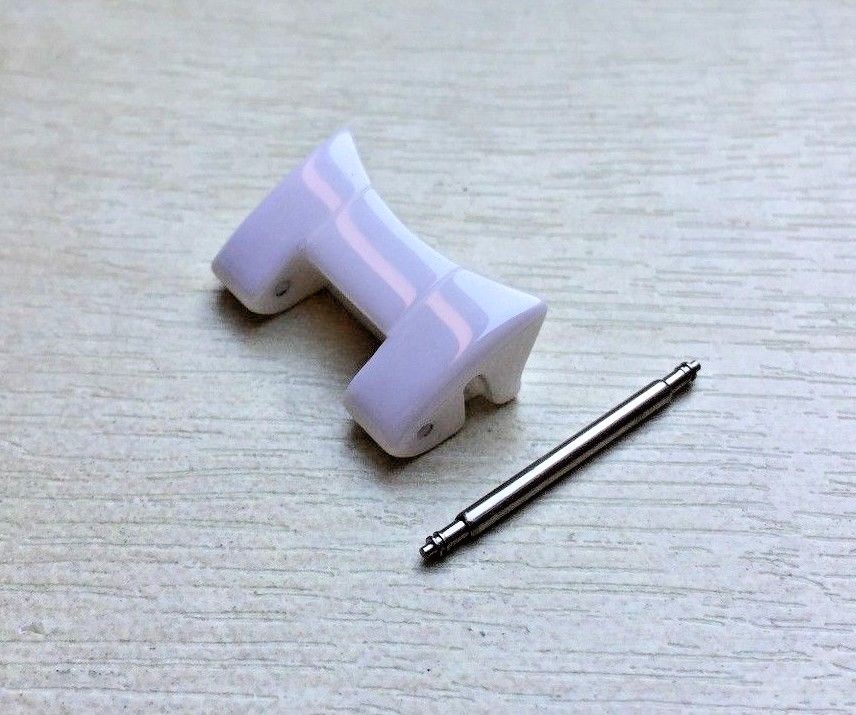 White Ceramic Top SHOULDER LINK Fits Emporio Armani AR1403/AR1416/AR1415 strap
