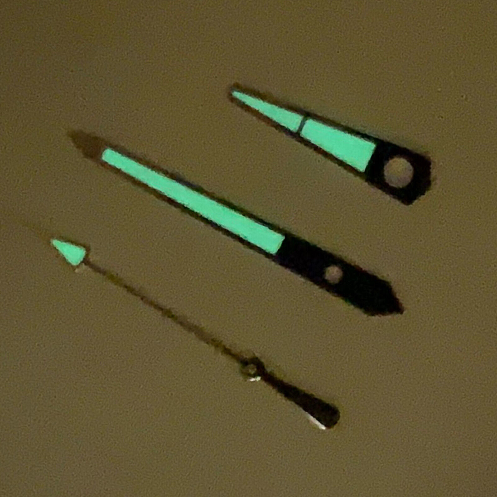 15mm Watch Hands Green Luminous for NH35/NH36/4R36 Automatic Mechanical Movement