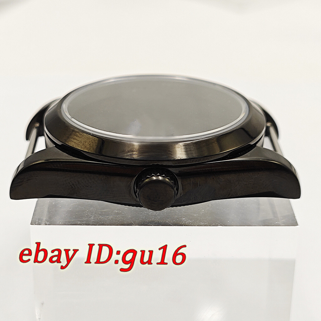 36mm 39mm watch black case fit NH35 NH36 Miyota 8215 ETA 2824/2836 DG2813 3804