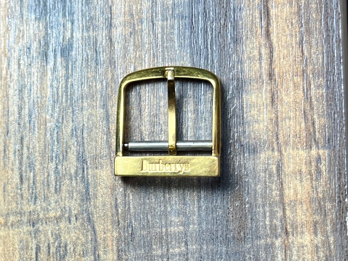 Burberry Genuine Original 14mm Band Watch Clasp Pin Buckle Gold Tone