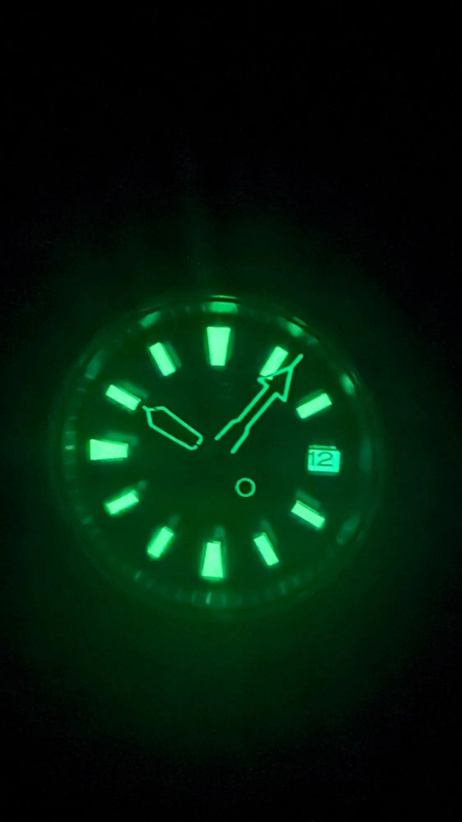 Green Luminous Watch Hands Skeleton White For NH35 NH36 Hand Replacement