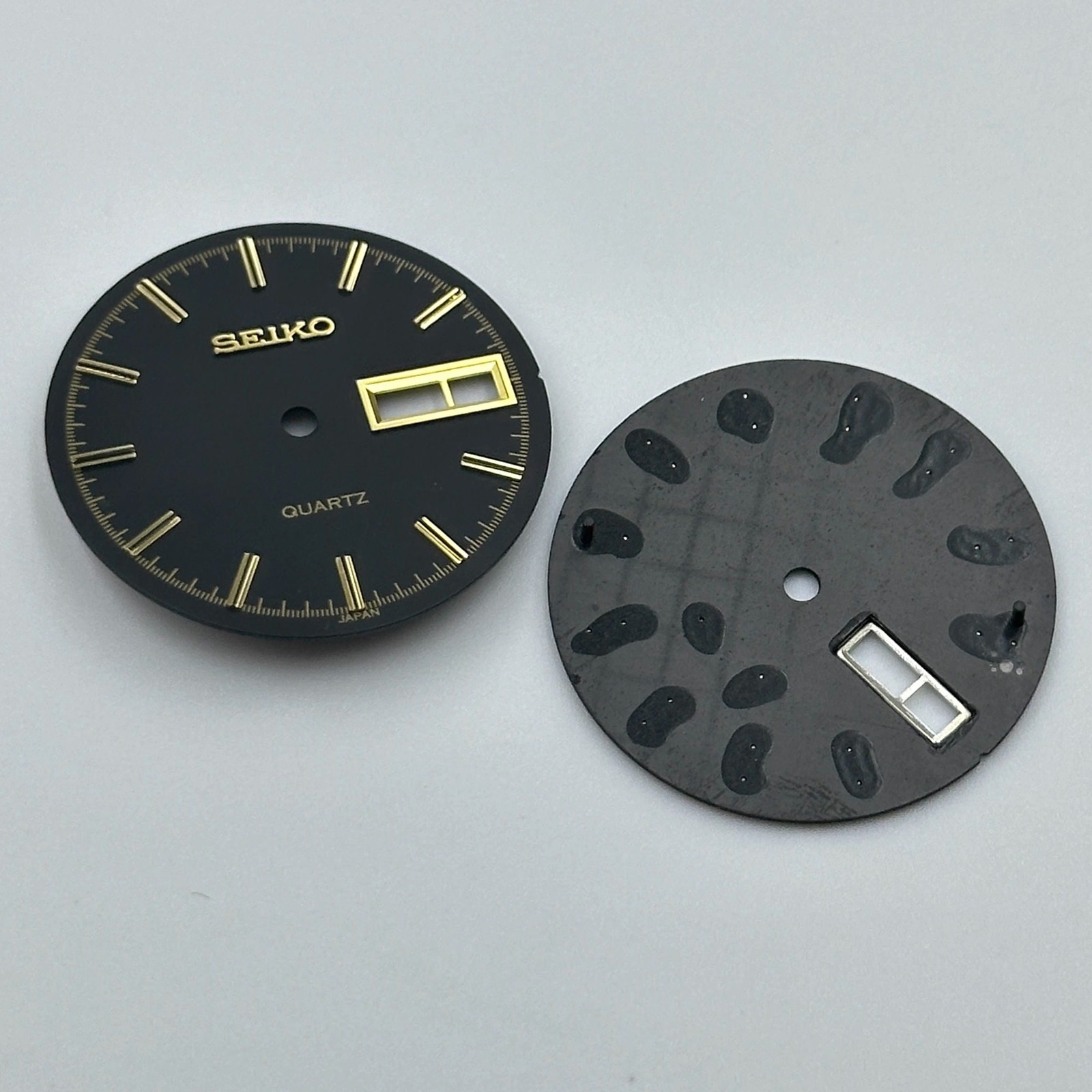 28.5mm Silver Nail Watch Dial No Lume Dual Calendar for 2305 Movement Accessorie