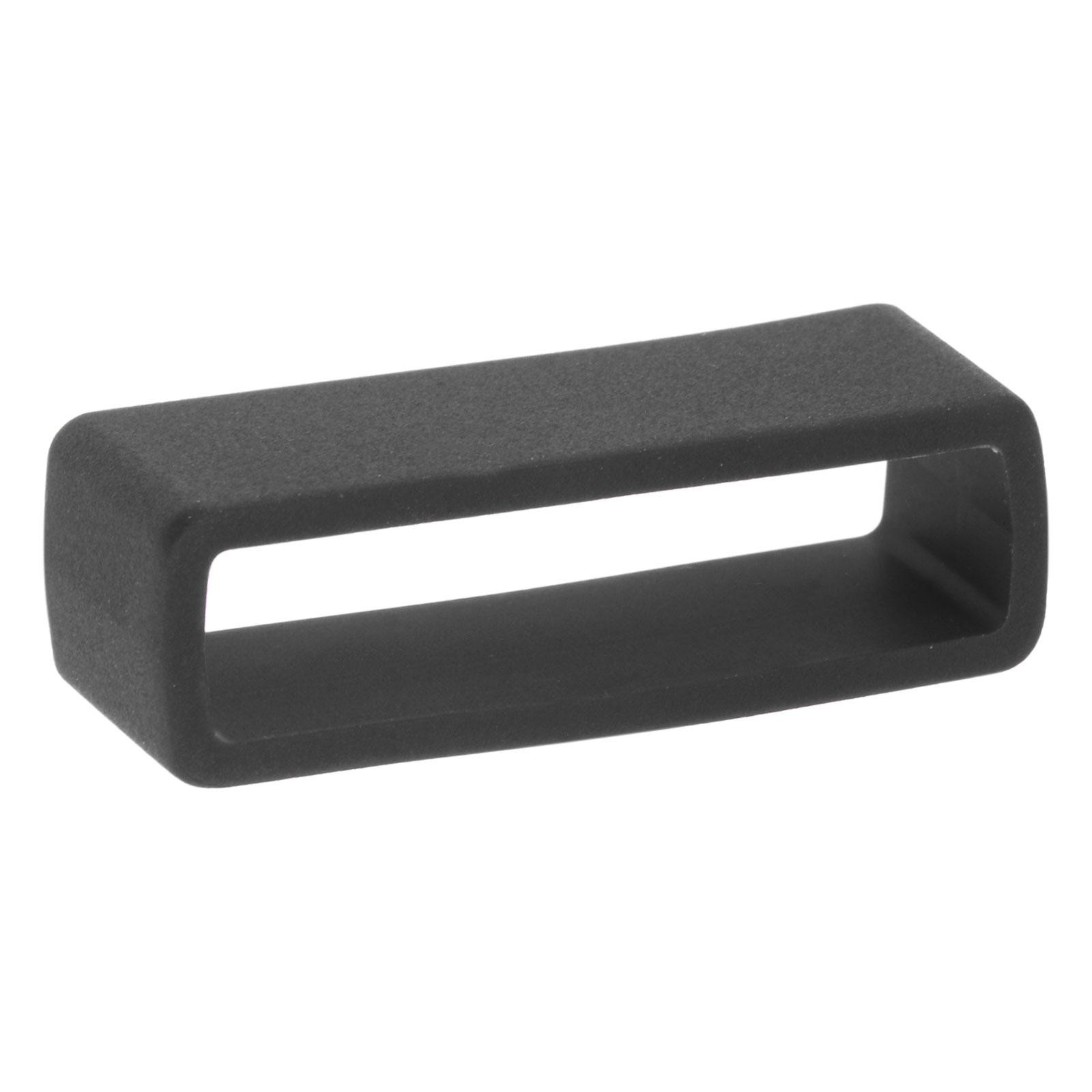 Watch Band Strap Loops Silicone for 28mm Width Watch Band, Black 4 Pcs