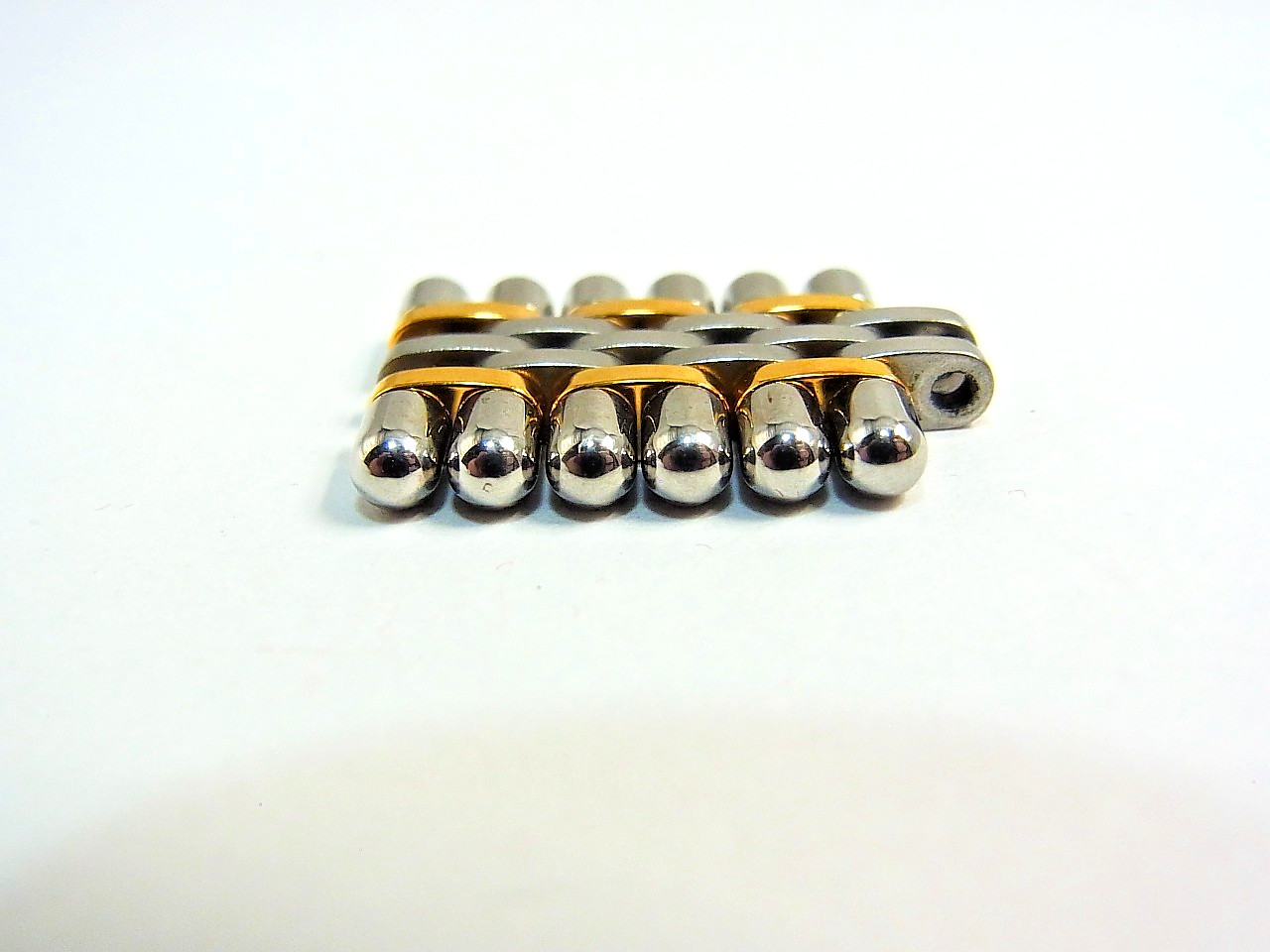 Cartier Must 21 Watch 15mm Genuine Link 18K/SS Band Bracelet Parts 3pcs set Mint