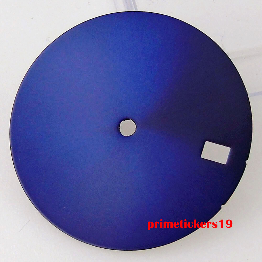 28.5mm Sterile Watch Dial Face Sunburst Date Window Hands Set Fit NH35 Movement