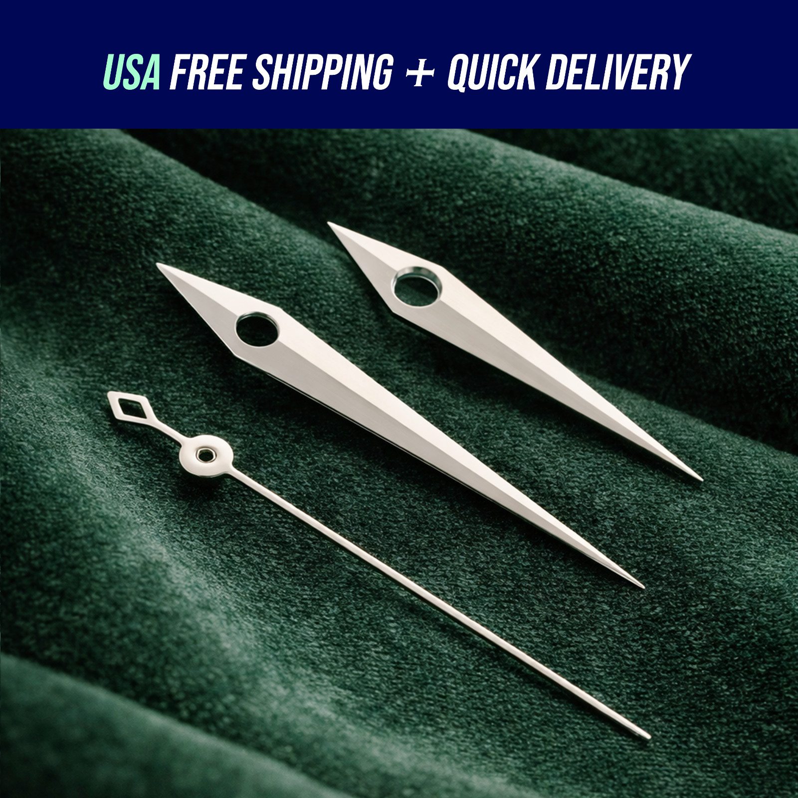 Dauphine Hands NH35/NH36/NH37 Polished Hands Dauphine Aiguille Presage Cocktail