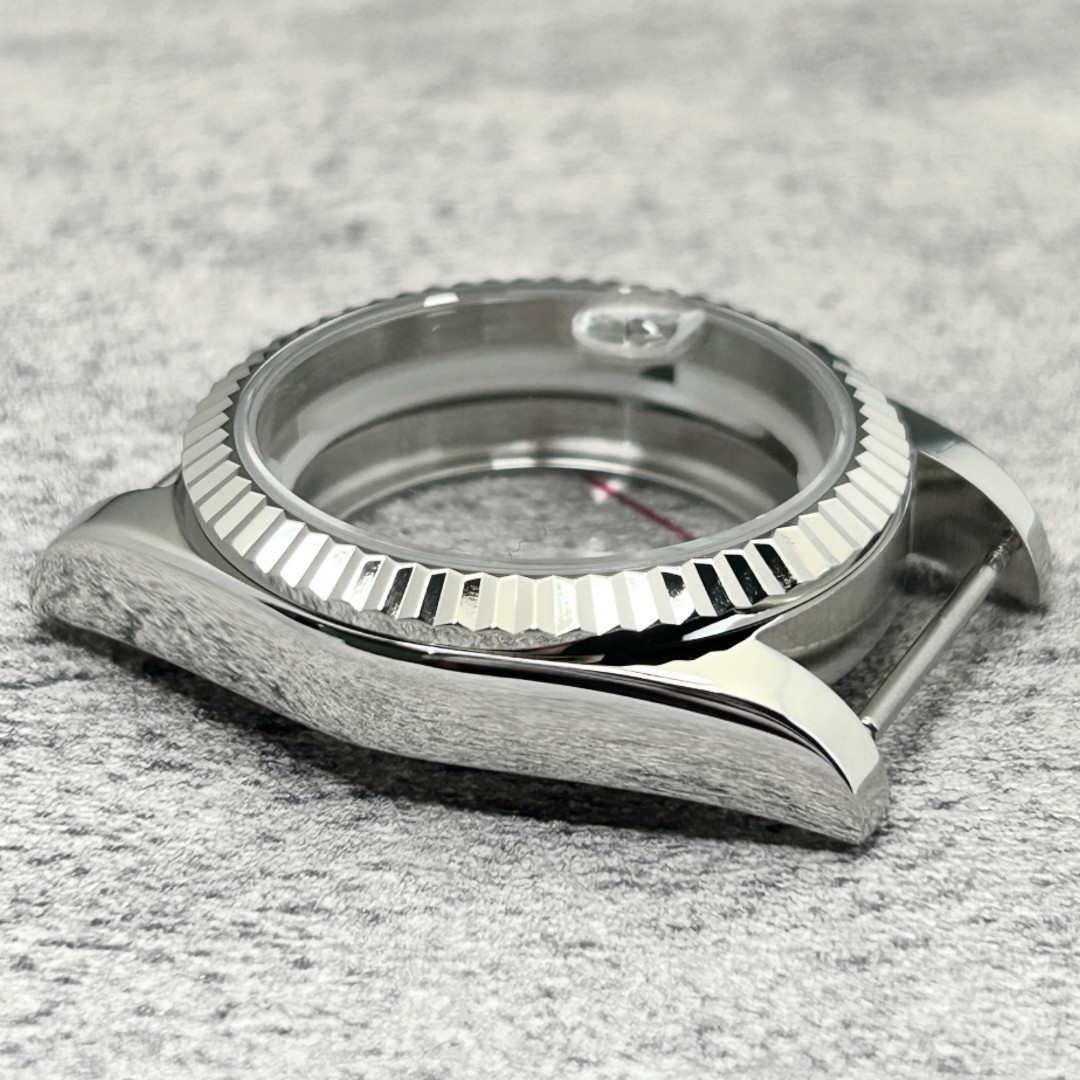 DIY 36mm Stainless Watch case kit For ETA 2824 Movement Silver Polished Mod