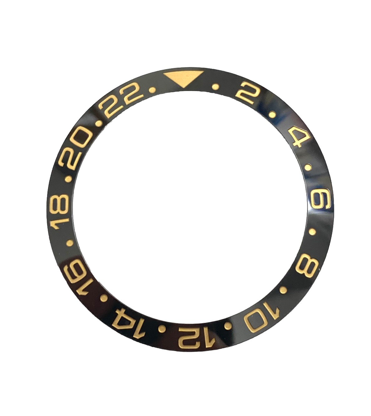 Black/Gold Ceramic Bezel Insert for Rolex GMT-Master II 116718LN & 116713LN