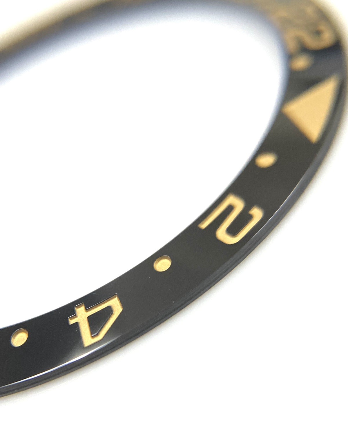 Black/Gold Ceramic Bezel Insert for Rolex GMT-Master II 116718LN & 116713LN