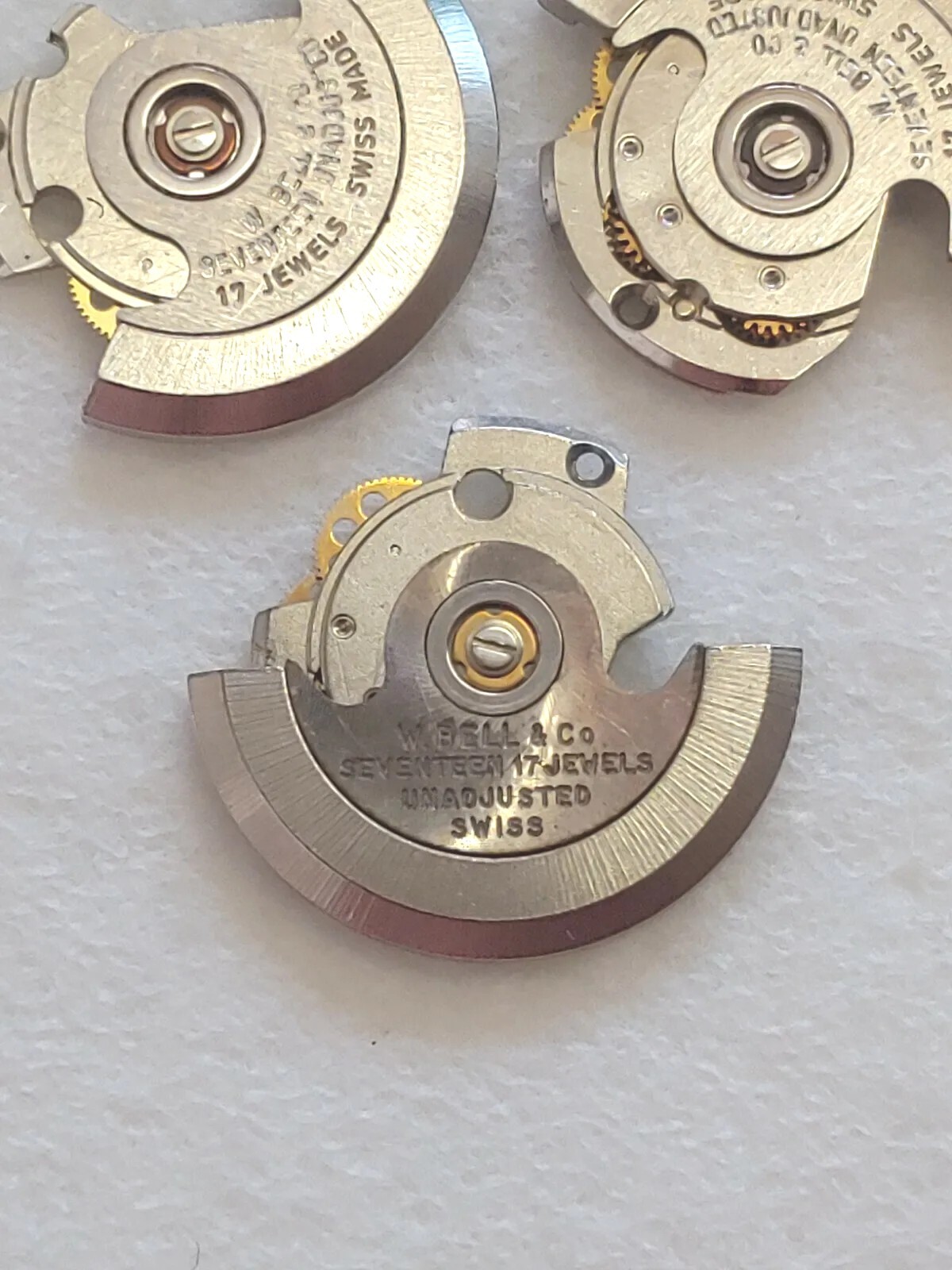 ETA 2670-2678: 7.75″‘ Winding Rotor & Bridge. Bell Watch Co. 17 Jewels, NOS