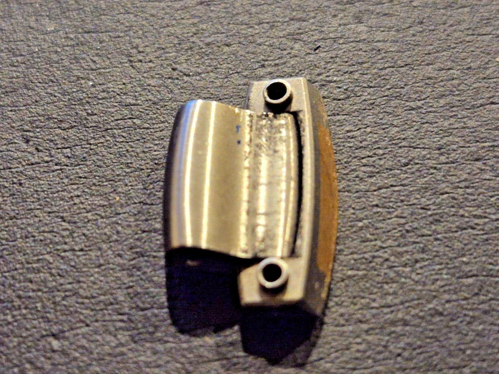 EBEL BRASIL BAND BRACELET END PIECE Steel and Gold 15.6mm for 16mm wide case lug