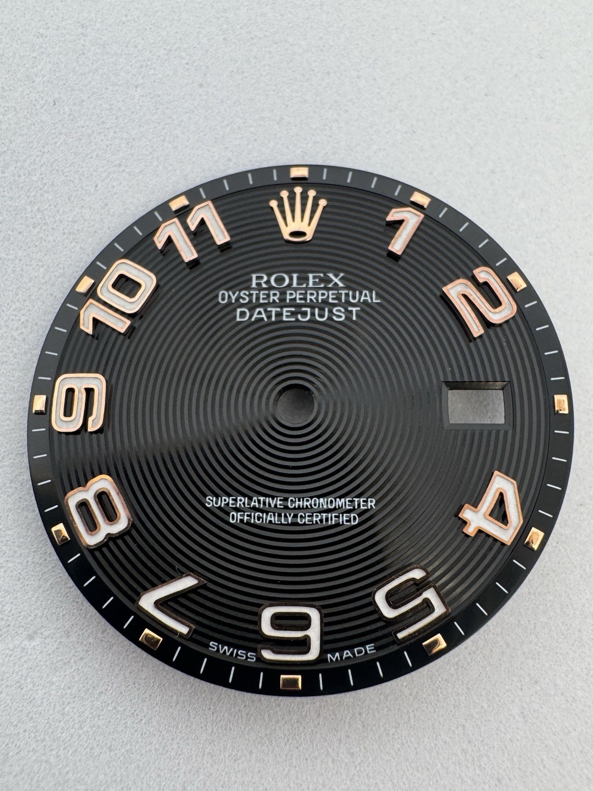 RLX Datejust 36 Black Dial RG Number Markers Oyster Perpetual REF# 116201 116231