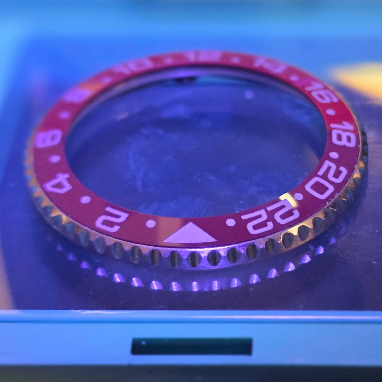 Custom Made Watch Bezel And Insert Fits Rolex GMT Master II Pepsi 116710 126710