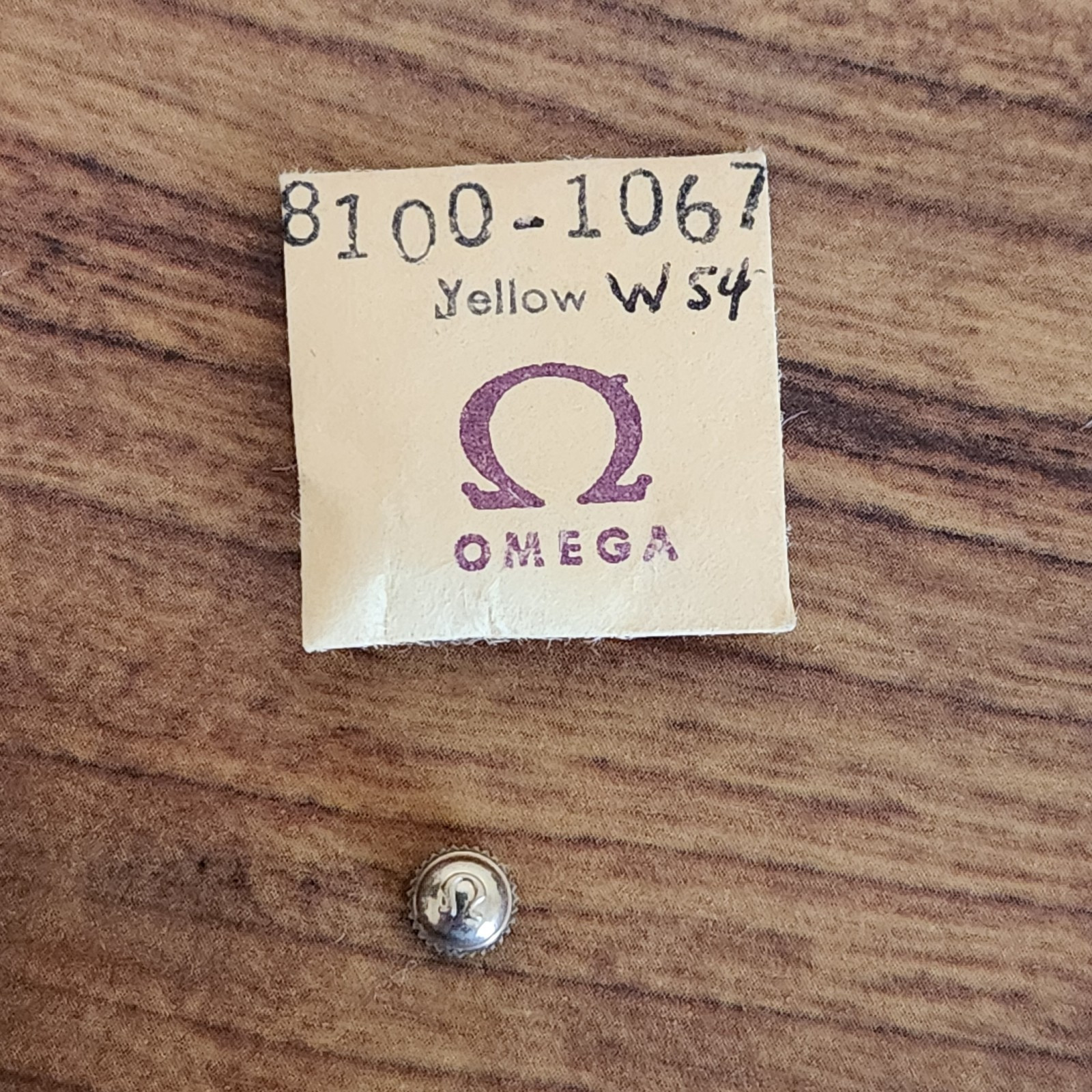 Vintage Genuine Omega Gold Crown 8100 1067 NOS – ONE PIECE ONLY