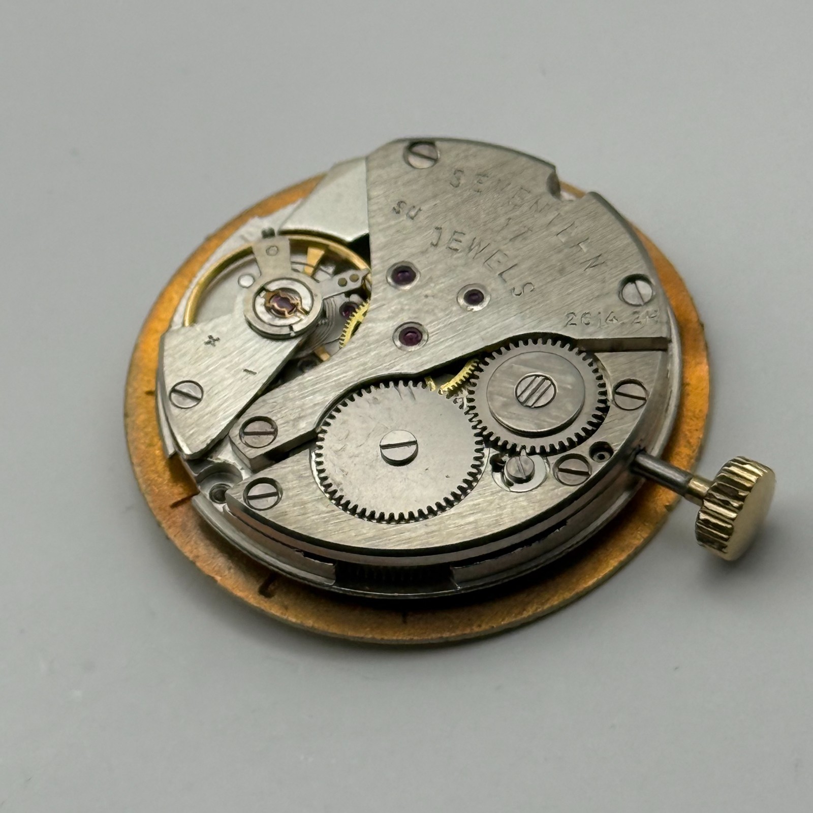 Poljot 2614.2H Watch Movement Sekonda Soviet 17 Jewels Manual Wind Parts 26.4mm