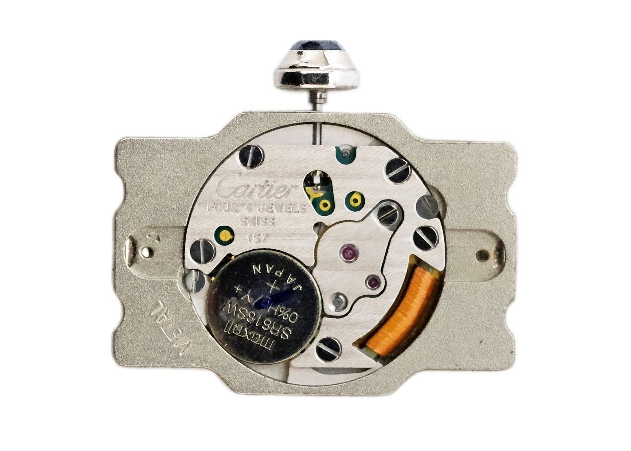 CARTIER Movement Tank Americaine Cal.157 Ladies Wrist Watch Working used Japan