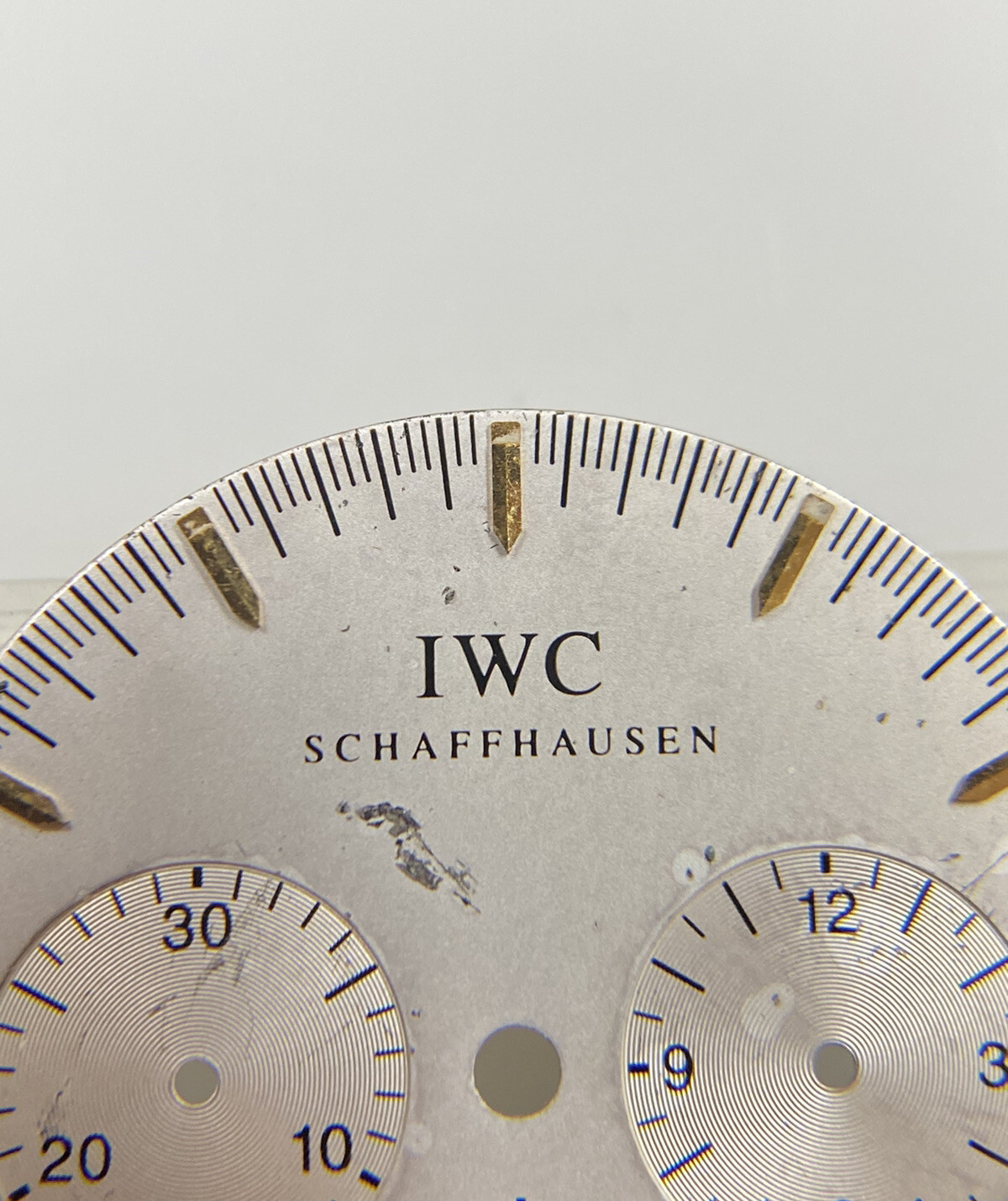 Original IWC Schaffhausen GST Chronograph 3727-03 Silver/Gold 27mm Dial