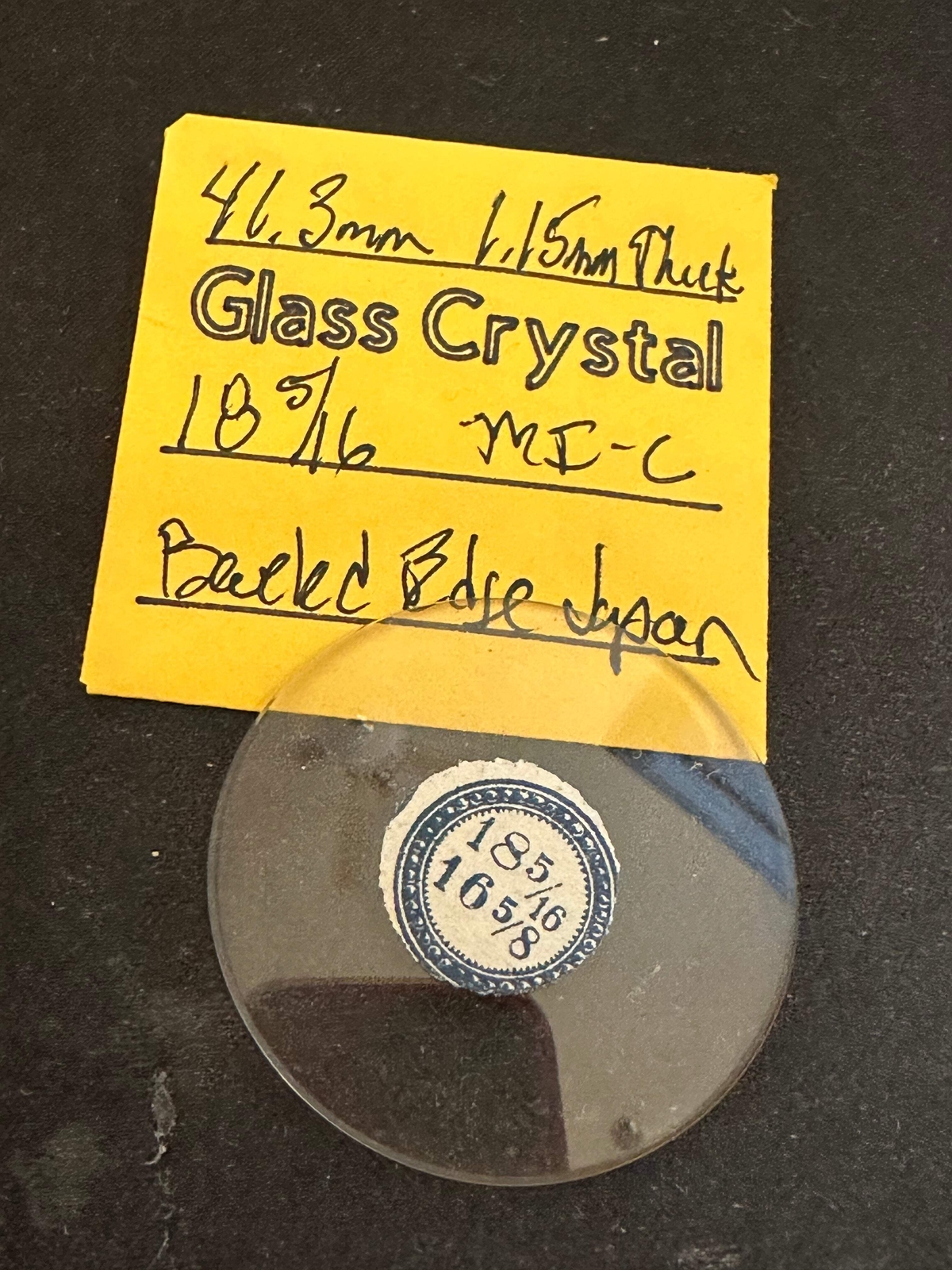 Vintage Beveled Glass Pocket Watch Crystal 18-5/16 (~41.3mm) – NOS