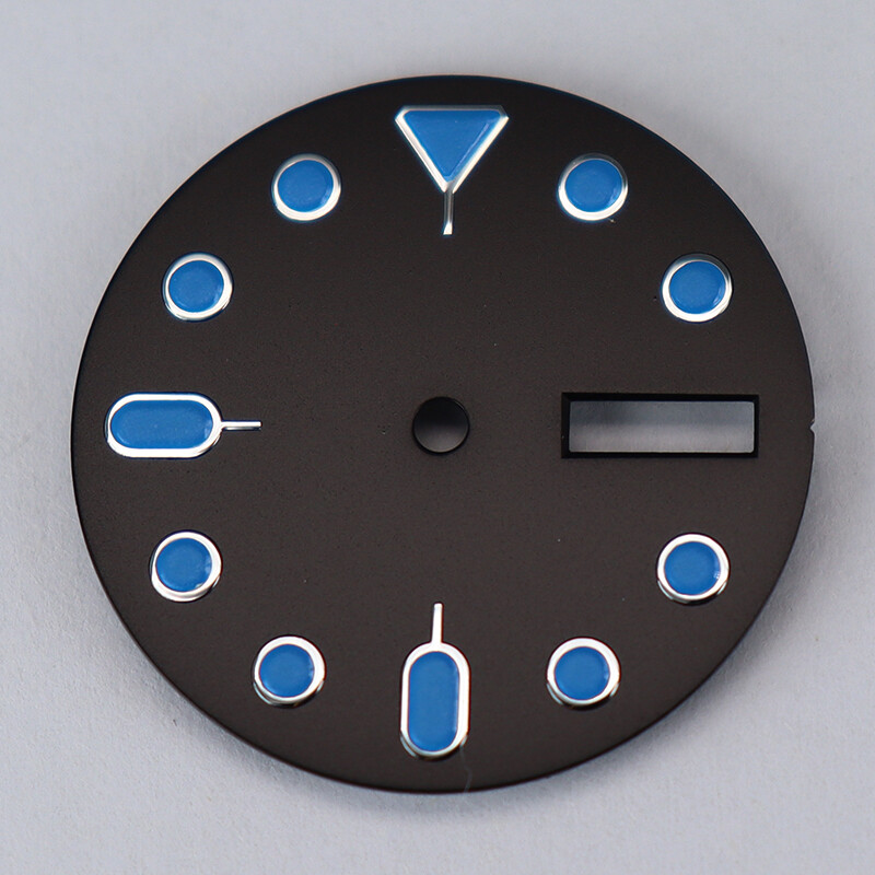 28.5mm Watch dial parts Modifying Seiko SKX007 Diver Mod Week, calendar For NH36